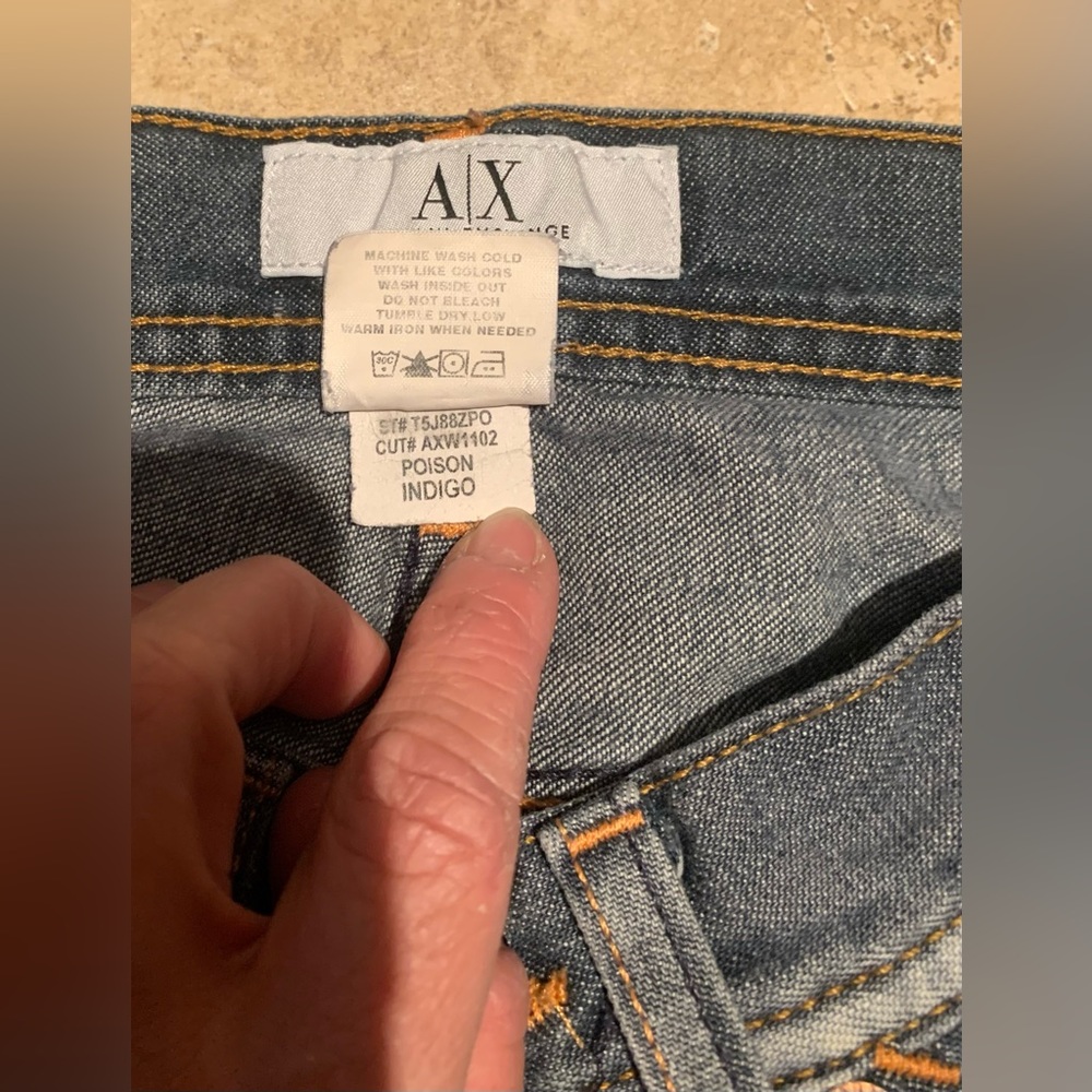 A/X Armani Exchange Denim Jeans, Size 0R - Picture 7 of 7